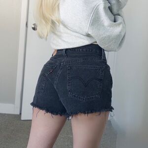 Women's Black Levi’s Denim Shorts